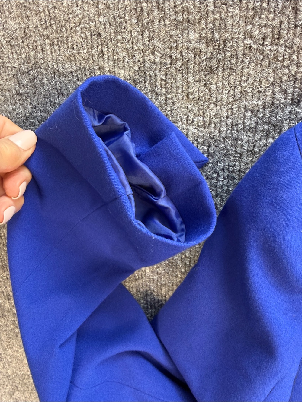 New York & Company Cobalt Blue Single-Button Blazer Size 6 - Picture 7 of 10